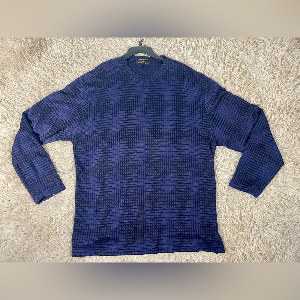 XXL Vintage Y2K BUCATCHI Long sleeve Crew Neck‎ Pullover Shirt Italy Sopranos